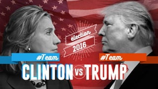 #TeamClinton vs. #TeamTrump #Election2016