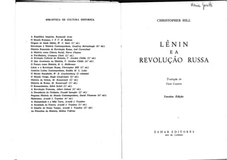 Hill,c.   lenin e a revolução russa~caps 4-7