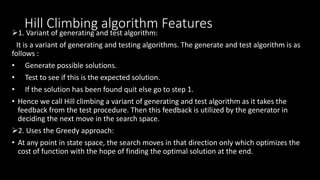 hill climbing algorithm.pptx | Search | Internet