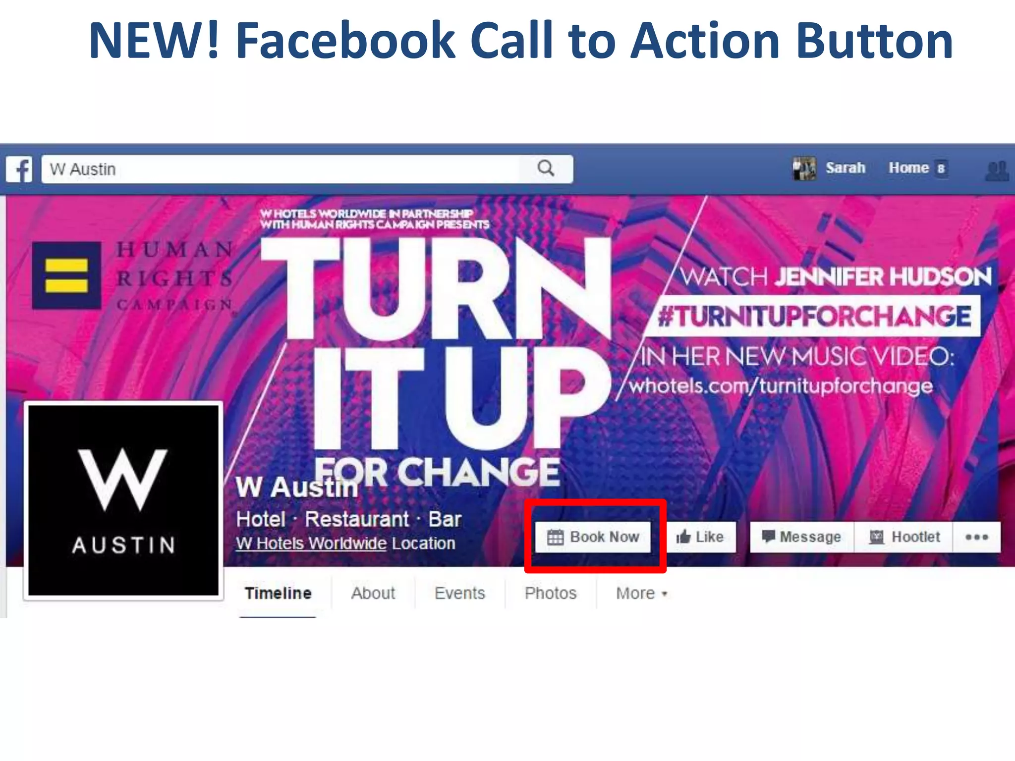 NEW! Facebook Call to Action Button
 