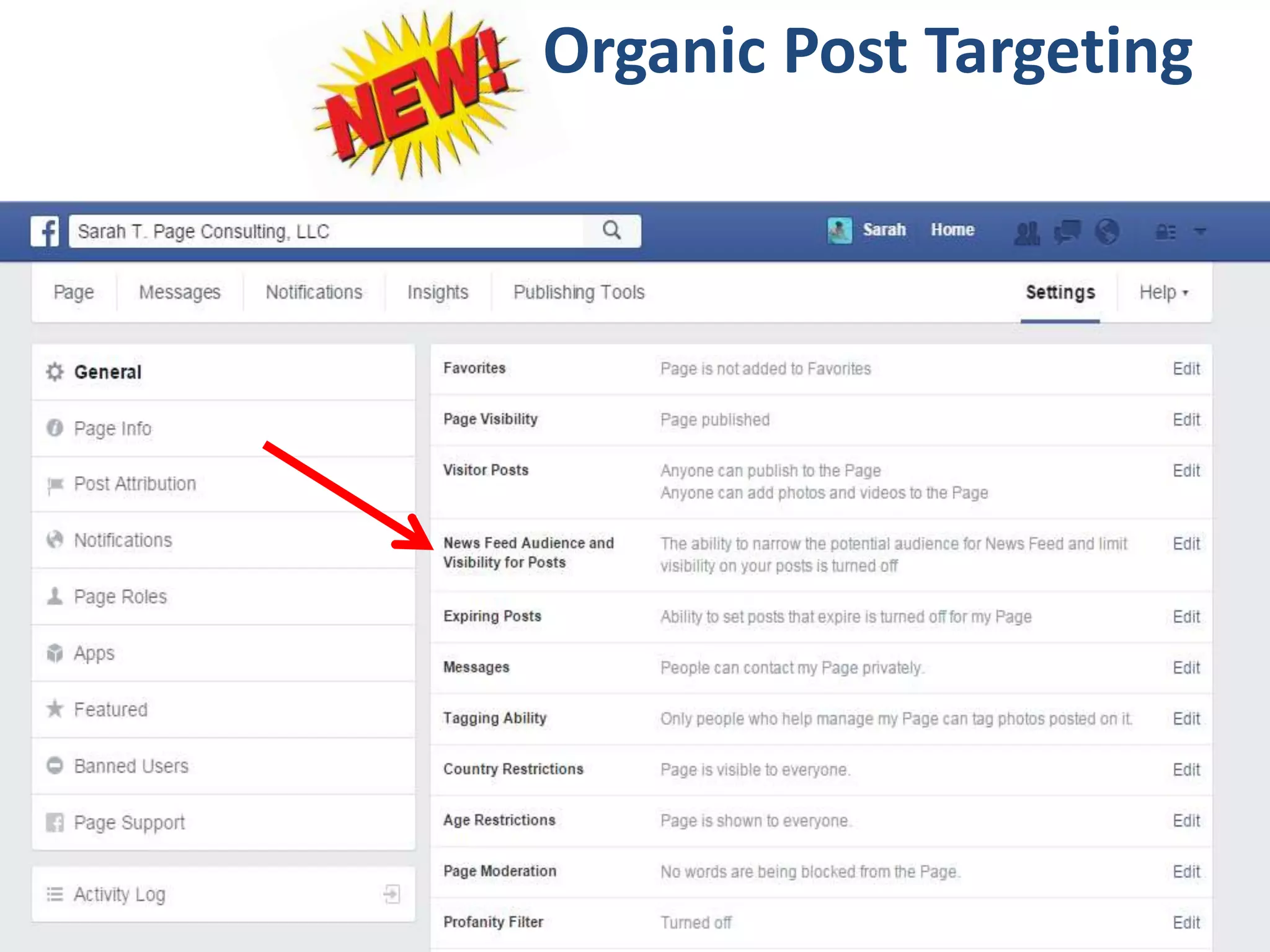 Organic Post Targeting
 