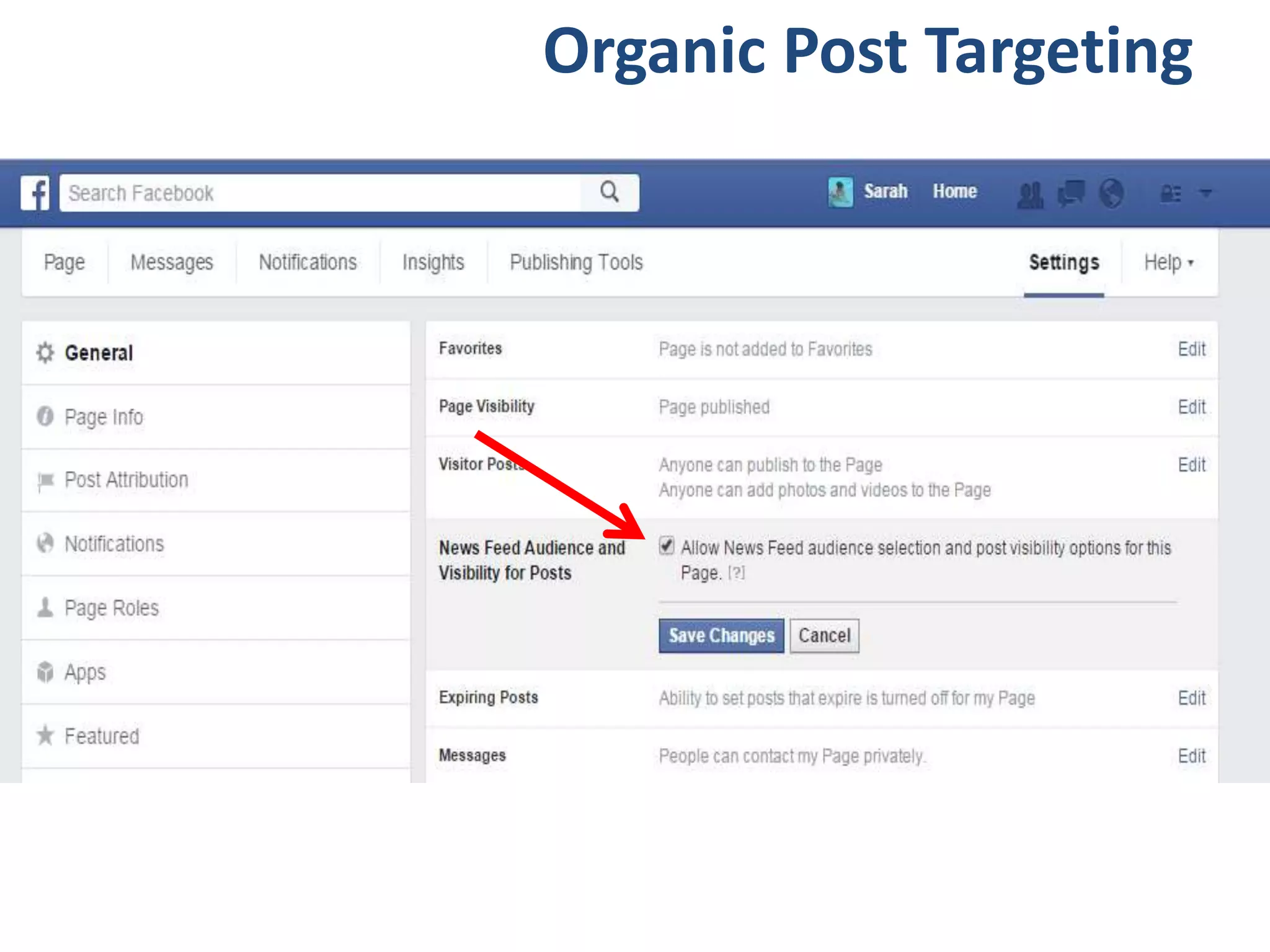 Organic Post Targeting
 
