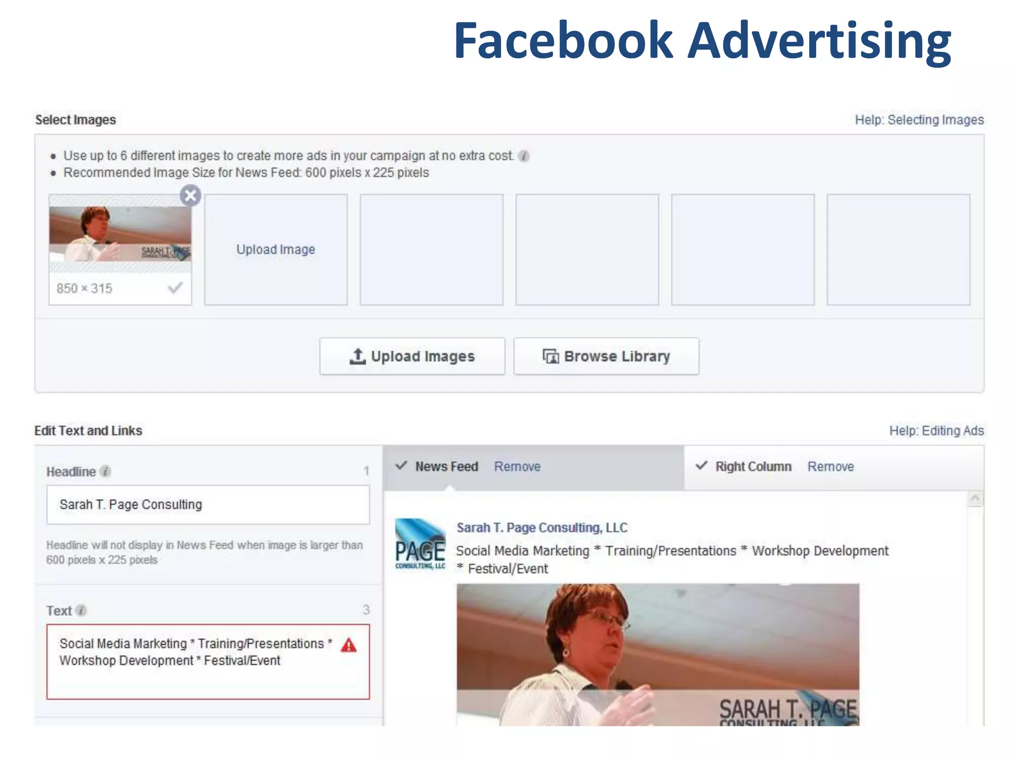 Facebook Advertising
 