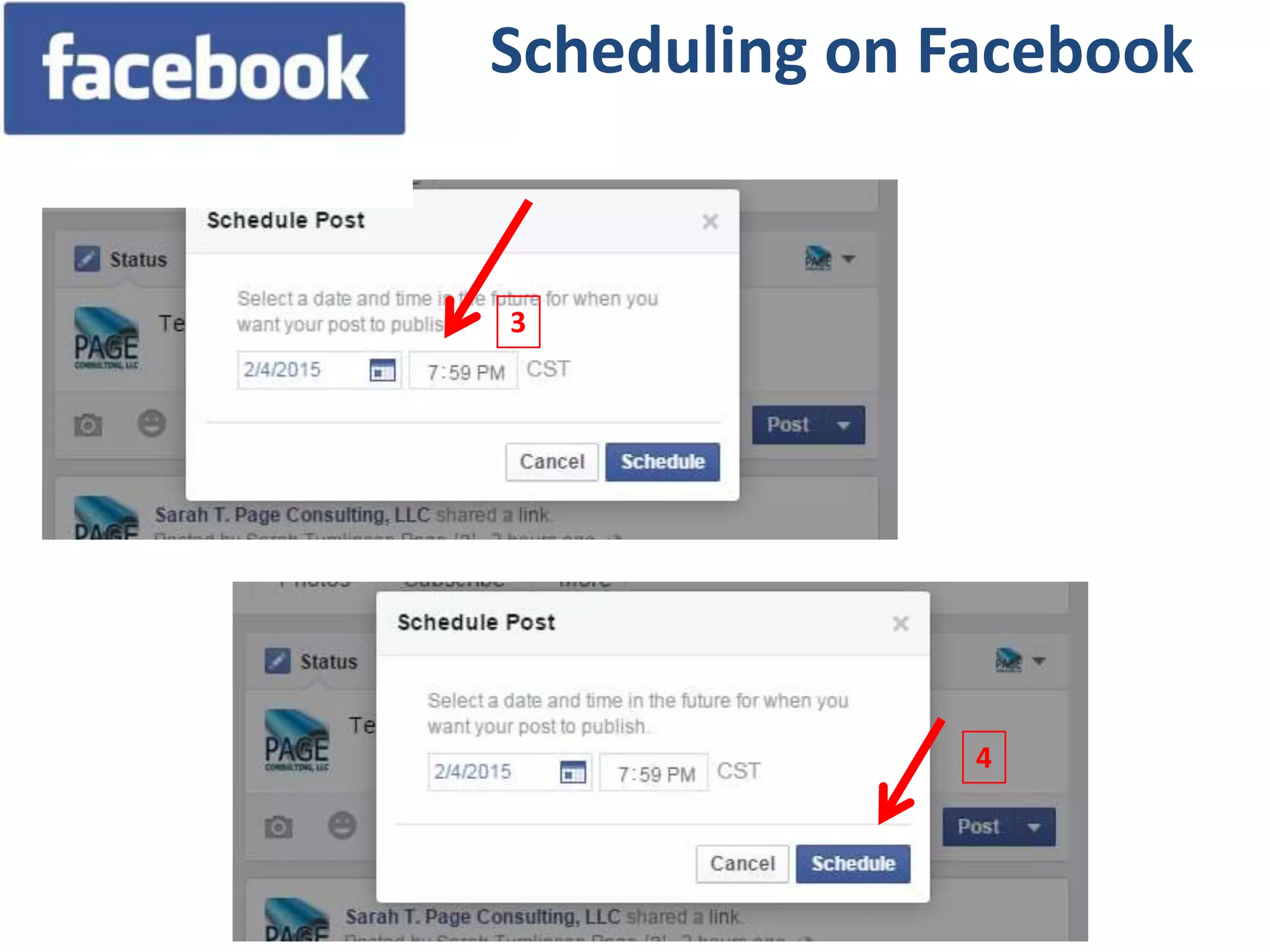 Scheduling on Facebook
4
3
 