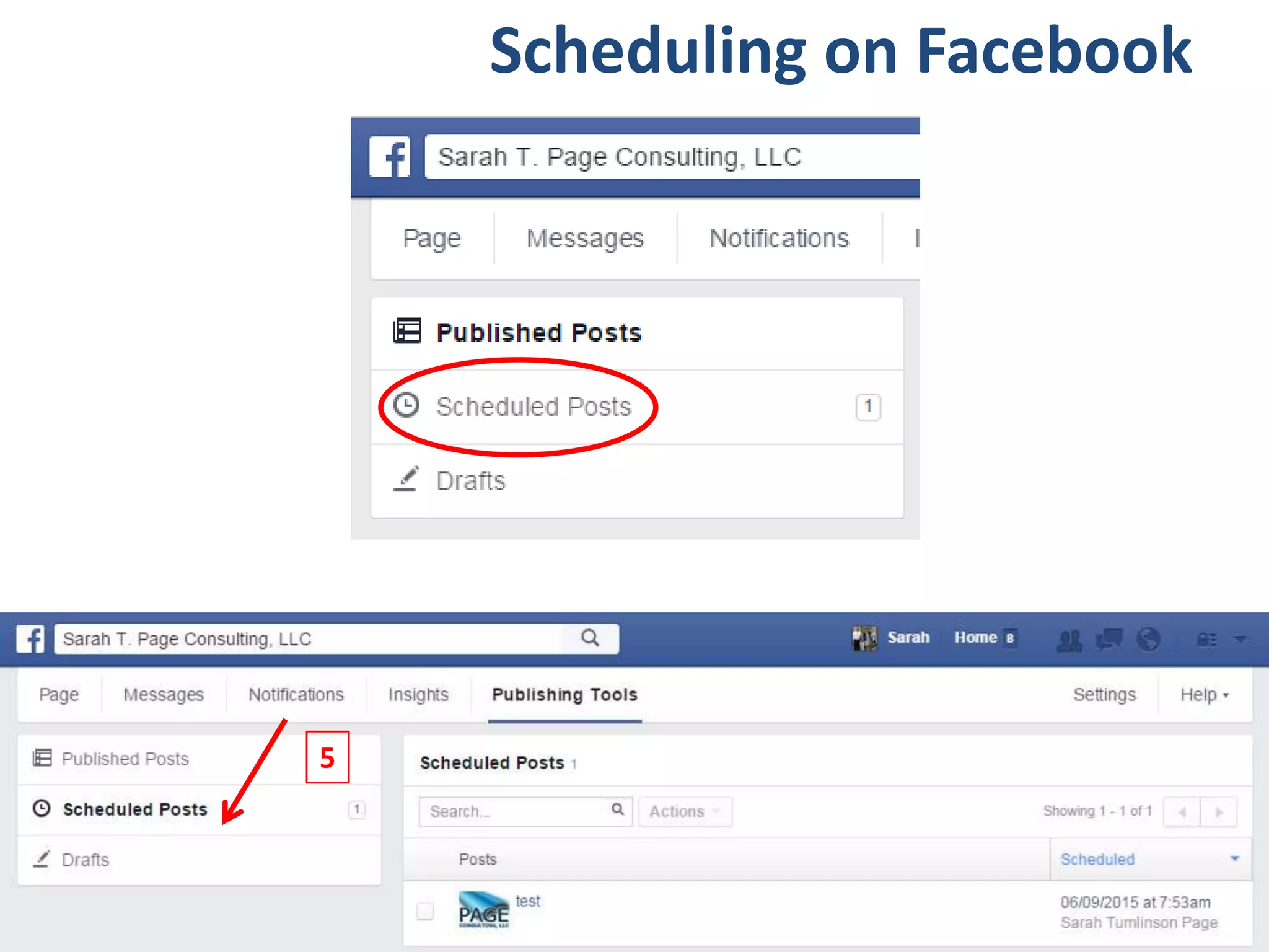 Scheduling on Facebook
5
 