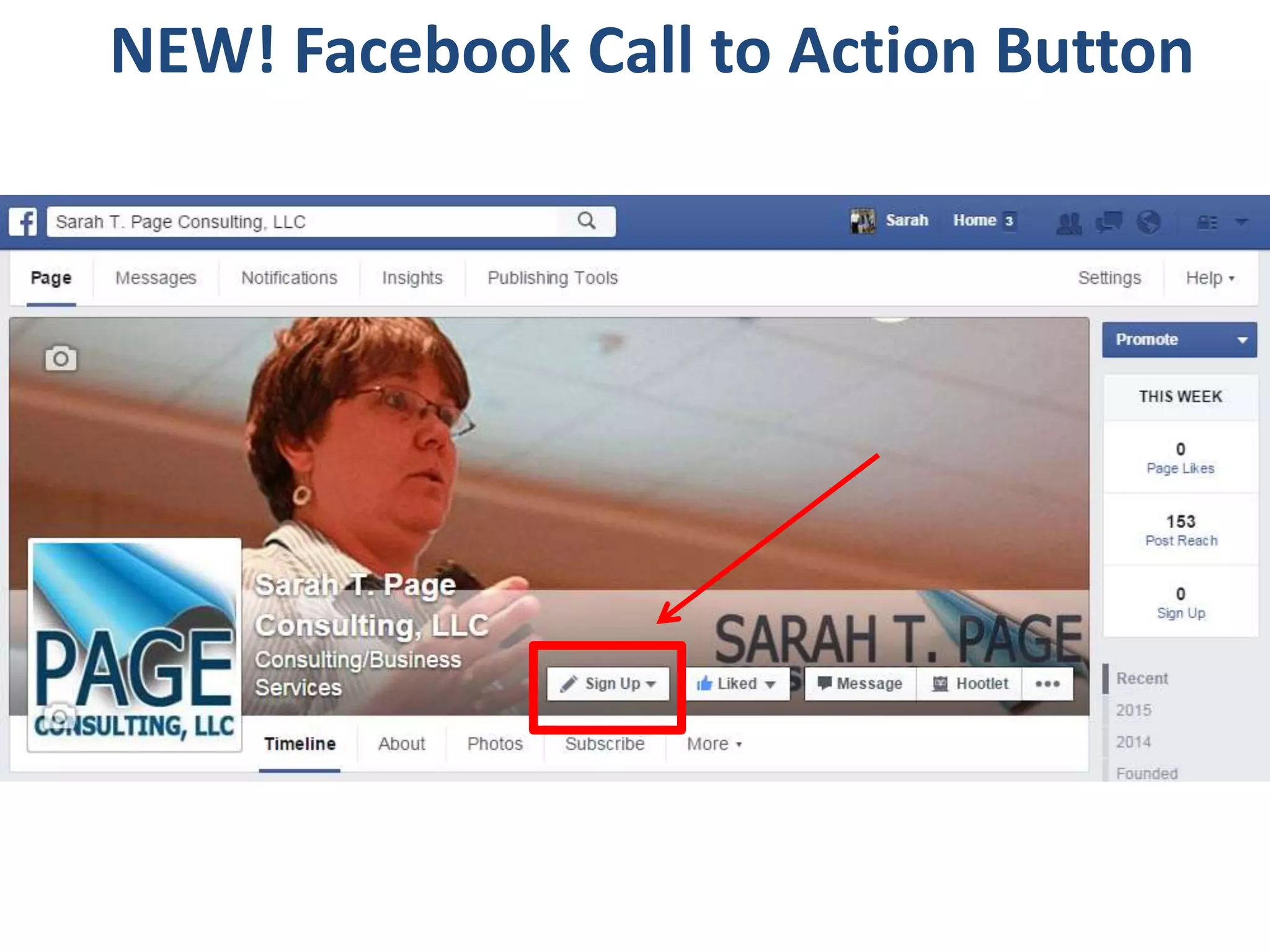 NEW! Facebook Call to Action Button
 