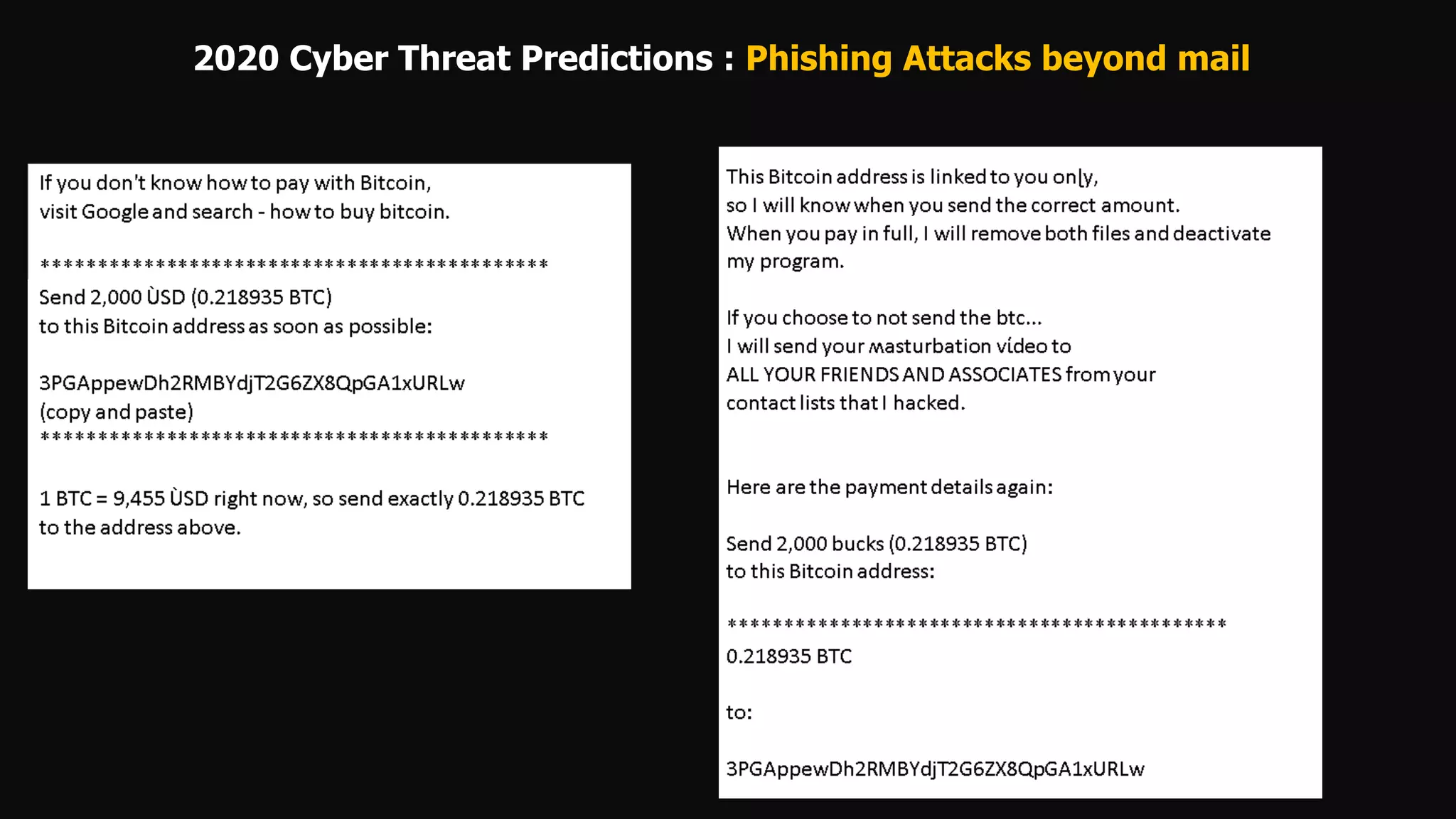2020 Cyber Threat Predictions : Phishing Attacks beyond mail
 
