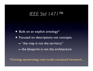 Knowledge mechanisms in IEEE 1471/ISO 42010 PPT