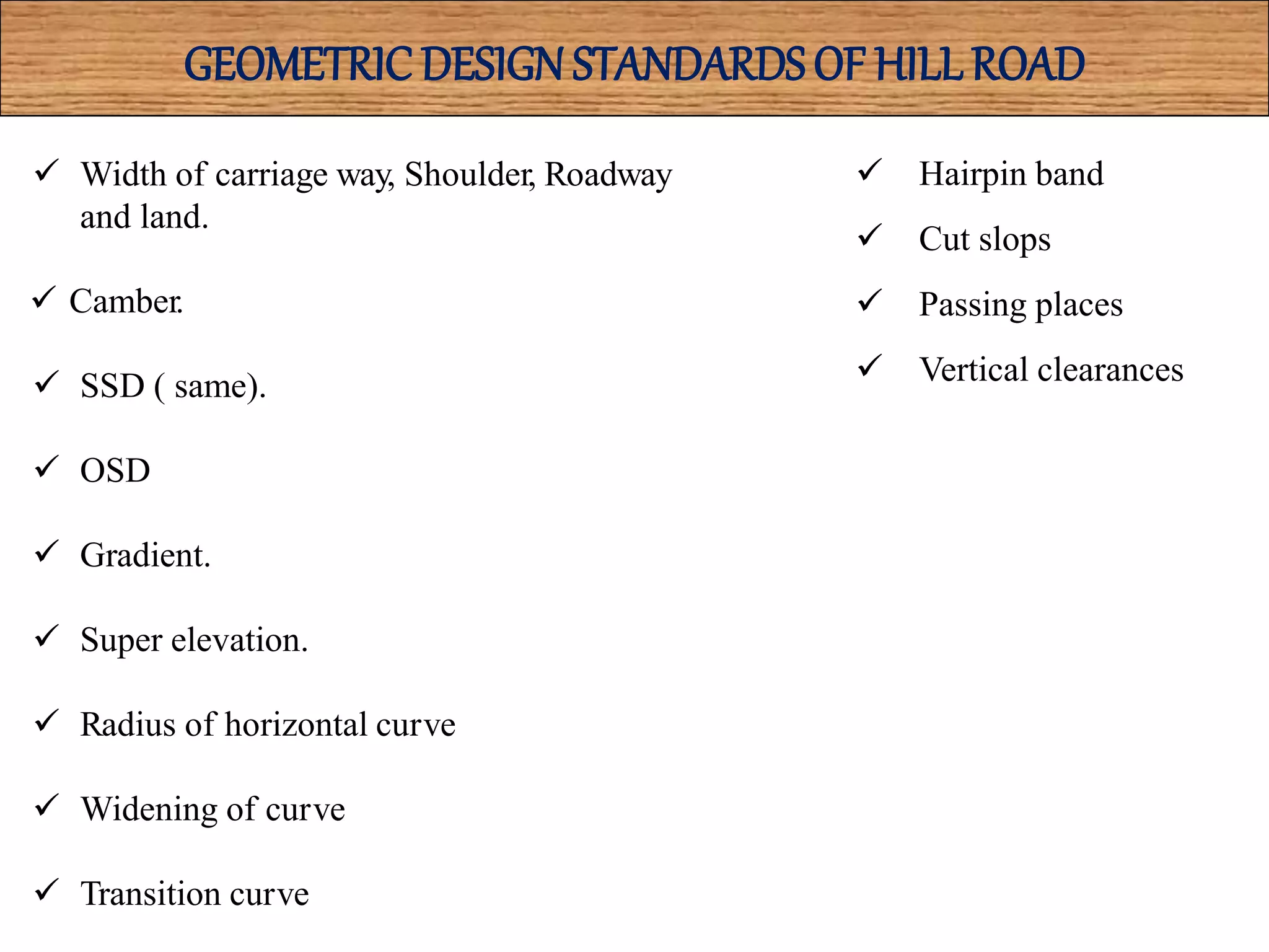 Hill road | PPTX