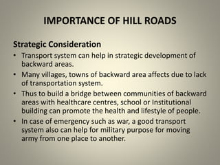 Hill roads | PPTX