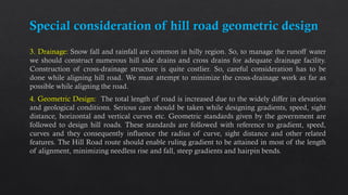 Hill Roads design and construction PPTX.pdf | Free Download