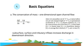 Hillslope Equation for surface hydrology | PPTX