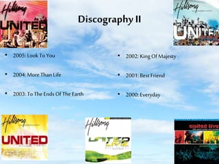 Discography II
• 2005: Look To You

• 2002: King Of Majesty

• 2004: More Than Life

• 2001: Best Friend

• 2003: To The Ends Of The Earth

• 2000: Everyday

 