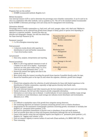 Methods for Ecological Monitoring of Coral Reefs | PDF