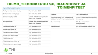 Hilmo Source Variable Hilmo tiedonkeruu, OSVA 270319 | PDF