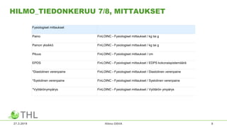 Hilmo Source Variable Hilmo tiedonkeruu, OSVA 270319 | PPT