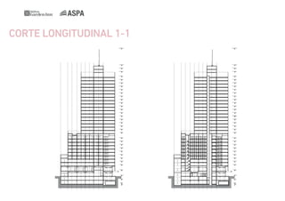 CORTE LONGITUDINAL 1-1
ANTENA+115,00

ANTENA+115,00

31º PISO+100,00

31º PISO+100,00

30º PISO+97,00

30º PISO+97,00

29º PISO+94,00

29º PISO+94,00

28º PISO+89,72

28º PISO+89,72

27º PISO+86,72

27º PISO+86,72

26º PISO+83,72

26º PISO+83,72

25º PISO+80,72

25º PISO+80,72

24º PISO+77,72

24º PISO+77,72

23º PISO+74,72

23º PISO+74,72

22º PISO+71,72

22º PISO+71,72

21º PISO+68,72

21º PISO+68,72

20º PISO+65,72

20º PISO+65,72

19º PISO+62,72

19º PISO+62,72

18º PISO+59,72

18º PISO+59,72

17º PISO+56,72

17º PISO+56,72

16º PISO+53,72

16º
15º PISO+53,72

15º PISO+50,72

15º PISO+50,72

14º PISO+47,72

14º PISO+47,72

13º PISO+44,72

13º PISO+44,72

12º PISO+41,72

12º PISO+41,72

11º PISO+38,72

11º PISO+38,72

10º PISO+33,92

10º PISO+33,92

9º PISO+30,88

9º PISO+30,88

8º PISO+27,84

8º PISO+27,84

7º PISO+24,80

7º PISO+24,80

6º PISO+21,76

6º PISO+21,76

5º PISO+18,72

5º PISO+18,72

4º PISO+15,68

4º PISO+15,68

3º PISO+12,64

3º PISO+12,64

2º PISO+9,60

2º PISO+9,60

1º PISO+4,80

1º PISO+4,80

PB+/- 0,00

PB+/- 0,00

1º SS-3,52

1º SS-3,52

2º SS-7,04

2º SS-7,04

-8,34

-8,34

 