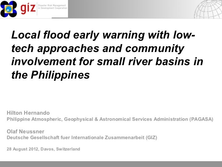 Low cost flood early warning systems based on linking local governmen…