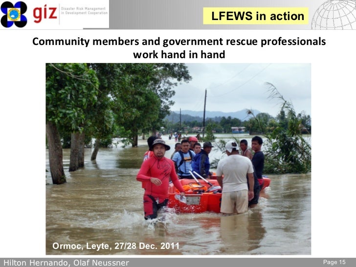 Low cost flood early warning systems based on linking local governmen…