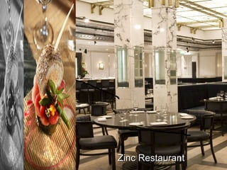 Zinc Restaurant  Capacity Chart 
