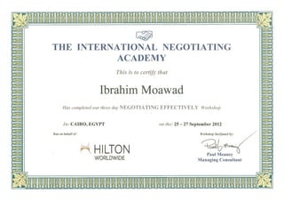 Hilton International Regional worldwide Training