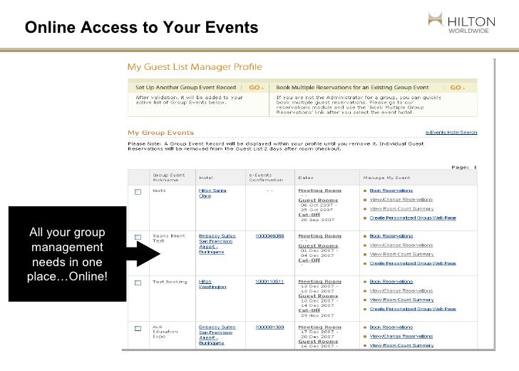 hilton etools