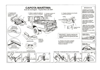 Catálogo de Montagem da Capota Marítima Hilux até 2011