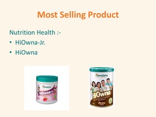 Nutrition Health :-
• HiOwna-Jr.
• HiOwna
Most Selling Product
 