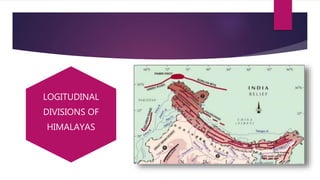 LOGITUDINAL
DIVISIONS OF
HIMALAYAS
 