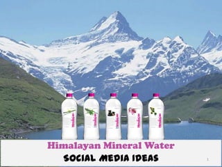 Himalayan Mineral Water
  Social Media Ideas      1
 