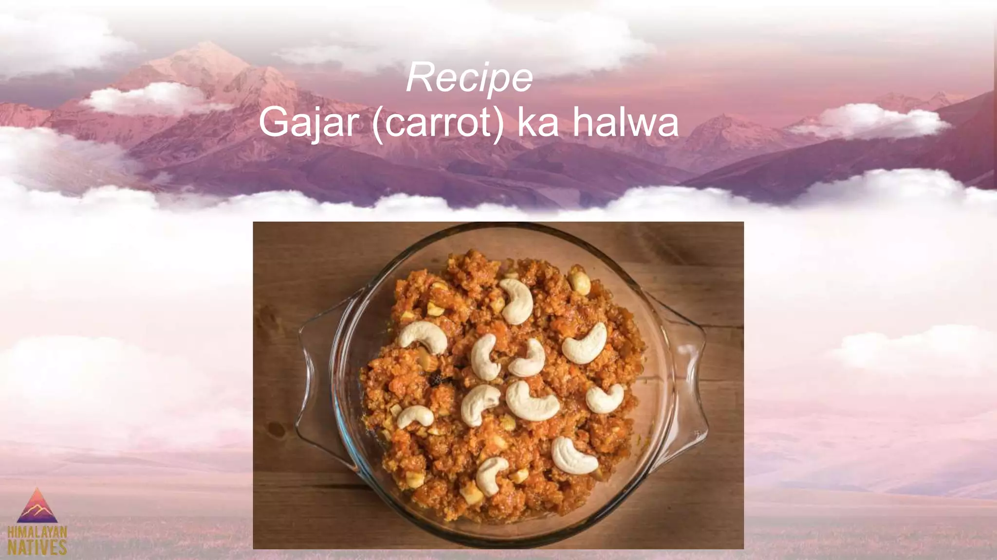 Recipe
Gajar (carrot) ka halwa
 