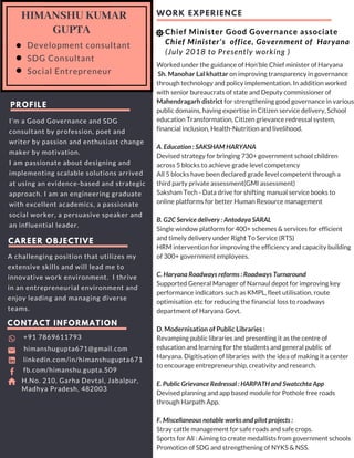 Himanshu gupta Resume 2019 | PDF