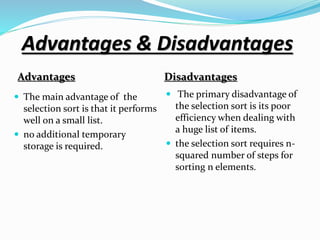 Selection sorting | PPT