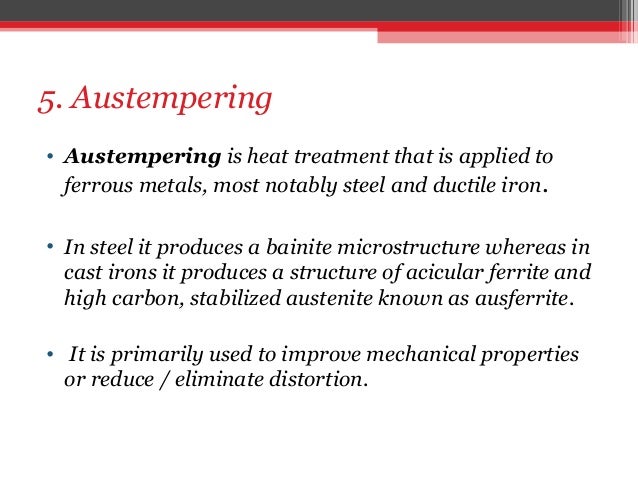 Heat Treatment Processes