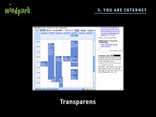 3 . YO U A RE I NTE R N E T




Transparens
 
