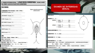 EXAMEN DE INTEGRIDAD
SEXUAL
 