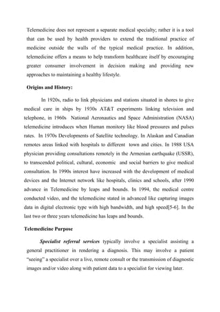TELEMEDICINE AND HEALTH INFORMATION TECHNOLOGIES | PDF