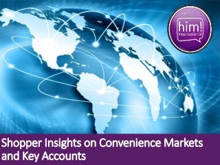 Shopper Insights on Convenience Markets
and Key Accounts
 