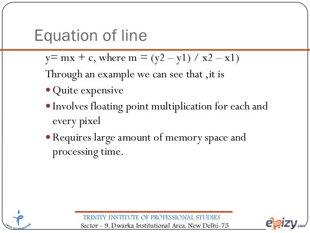 Dda Line Drawing Algorithm Solved Example : Computer graphics