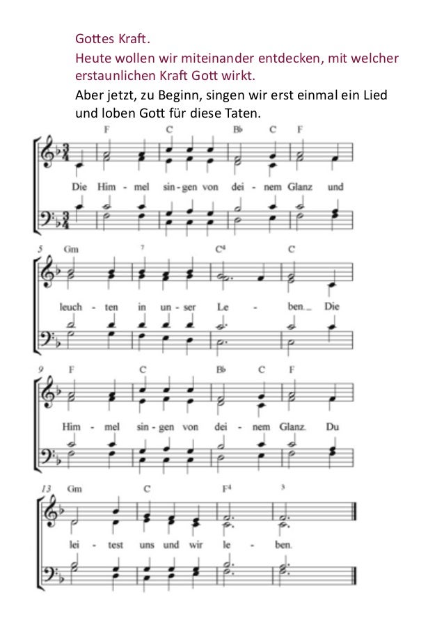 Lied Keinen Tag Soll Es Geben Text Und Noten Himmelfahrt konfieinführung 2014 9 5-2013