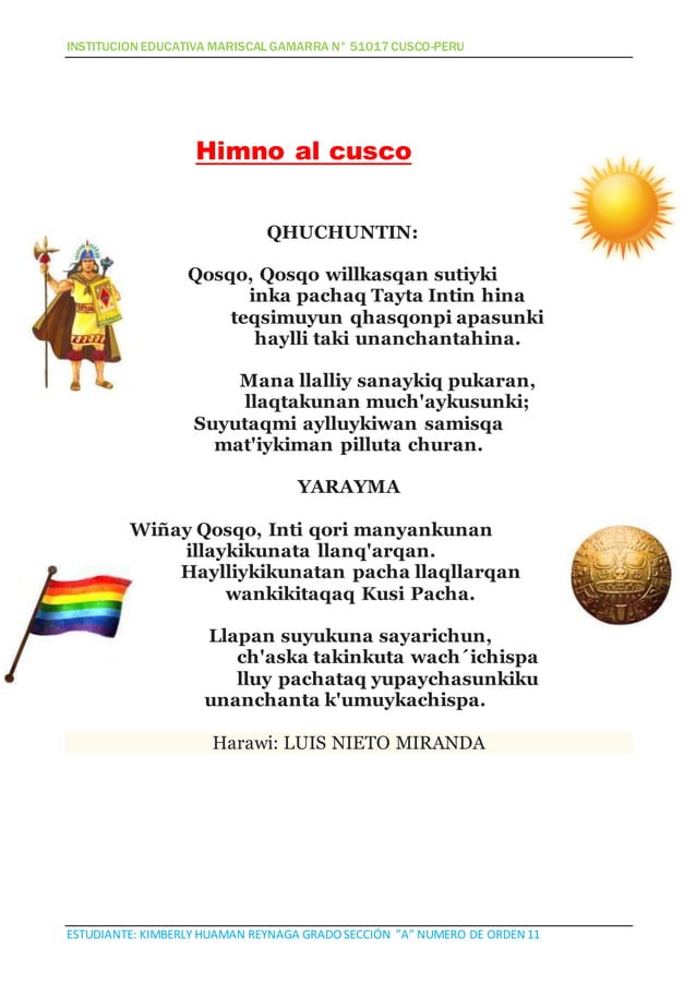 Himno al cusco