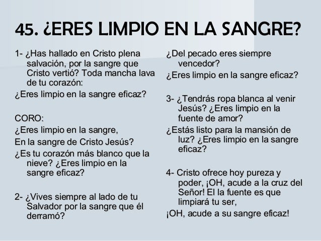 Himnos De Gloria Y Triunfo Limpiar manchas de sangre de las paredes pintadas o empapeladas. himnos de gloria y triunfo