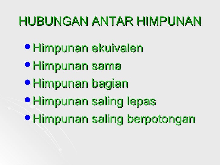 Contoh Himpunan Ekuivalen - Aerotoh Contoh Himpunan Ekuivalen - Aerotoh