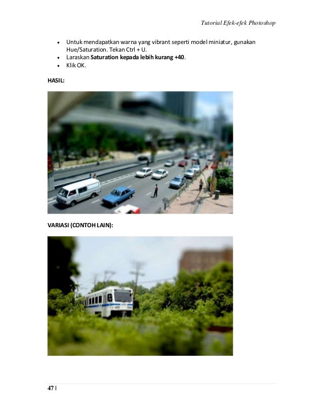 Himpunan Efek-Efek Photoshop