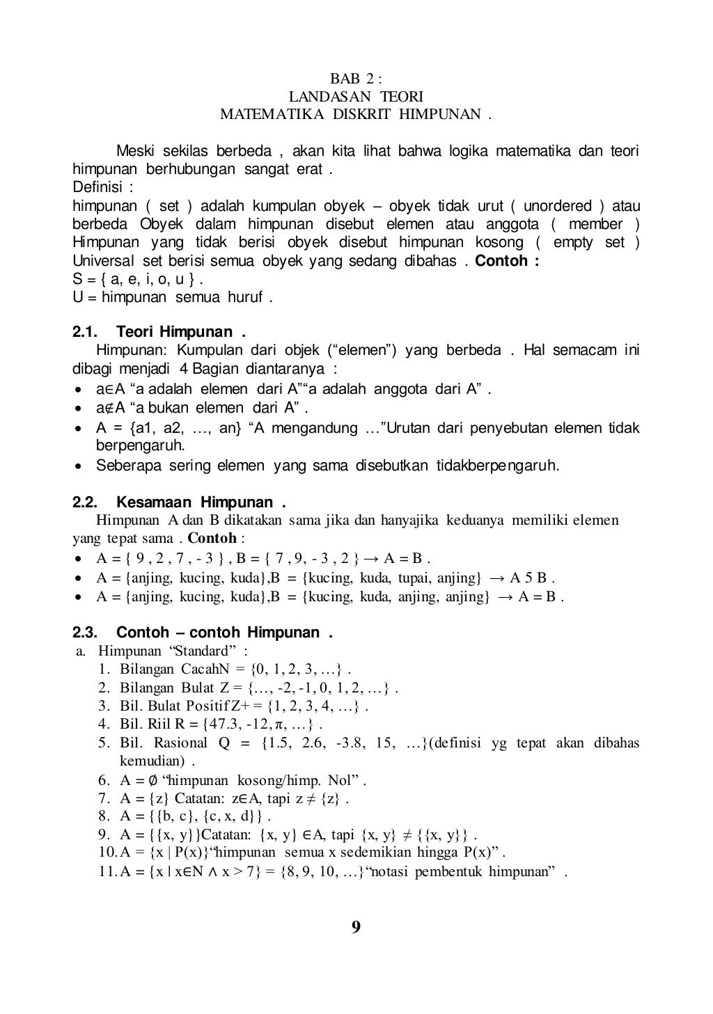 Himpunan matematika diskrit