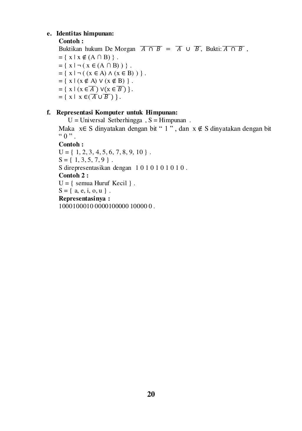 Himpunan matematika diskrit