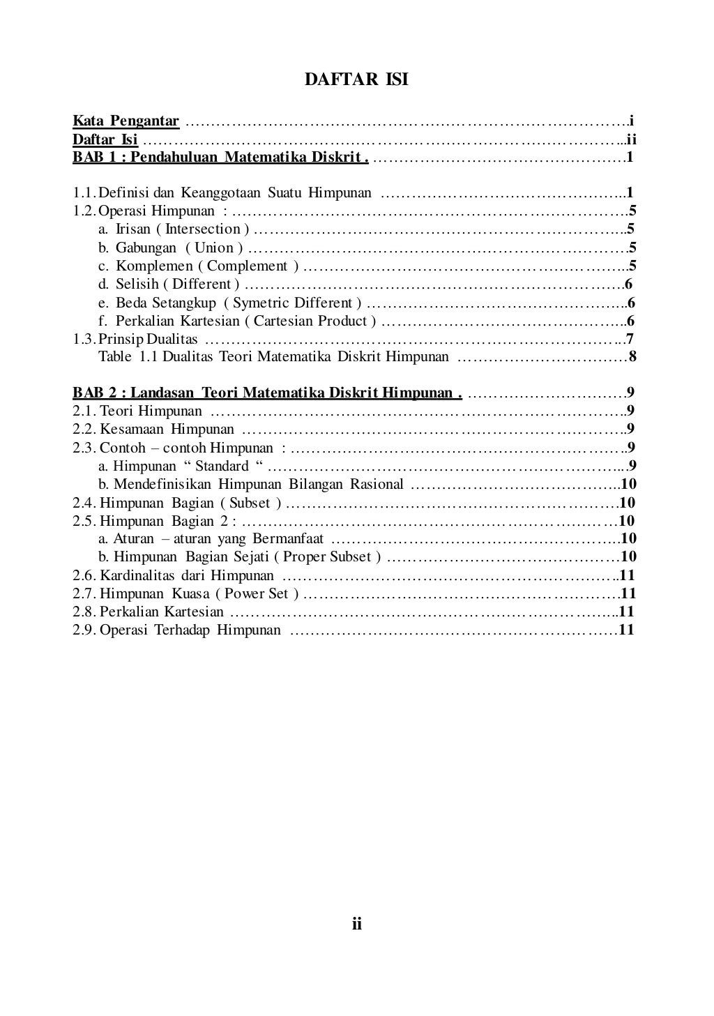 Himpunan matematika diskrit