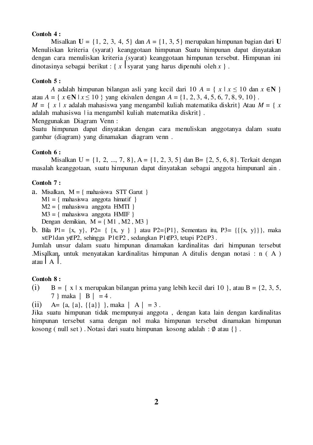 Himpunan matematika diskrit
