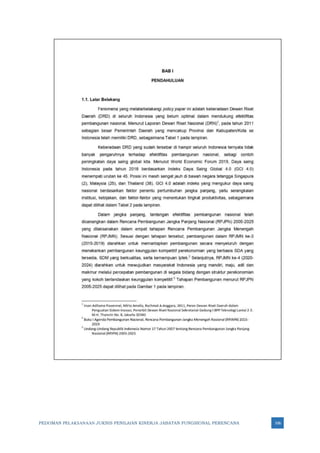 PEDOMAN PELAKSANAAN JUKNIS PENILAIAN KINERJA JABATAN FUNGSIONAL PERENCANA 166
 