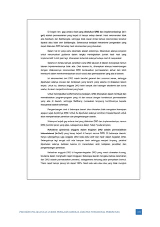 PEDOMAN PELAKSANAAN JUKNIS PENILAIAN KINERJA JABATAN FUNGSIONAL PERENCANA 173
 